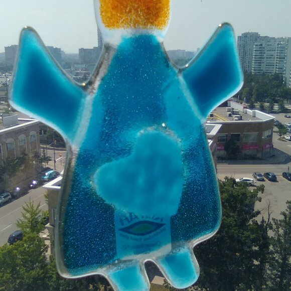 Kiln Art Fused Glass Handcrafted Piece - Picture 2 of 9